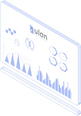 Billboard with Ulan Software logo and graphics