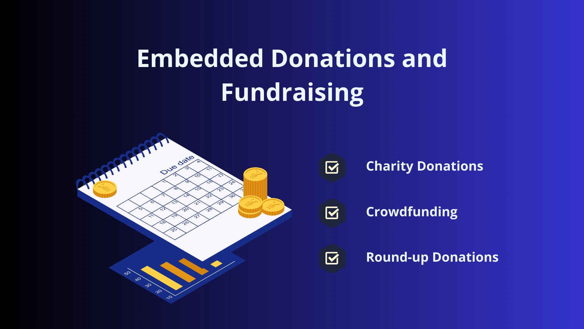 examples of embedded donations and fundrising